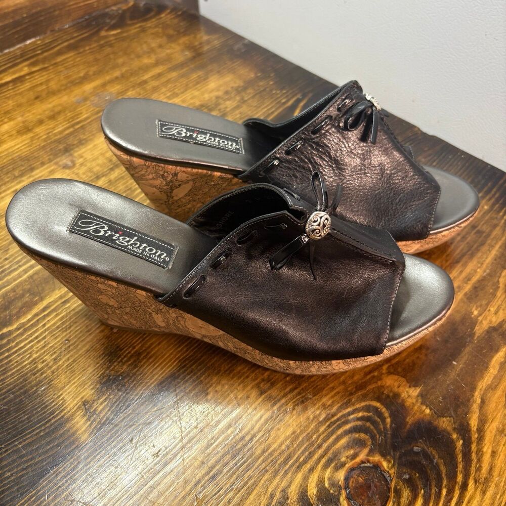 Brighton Shore Black Wedges Size‎ 6